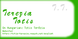 terezia totis business card